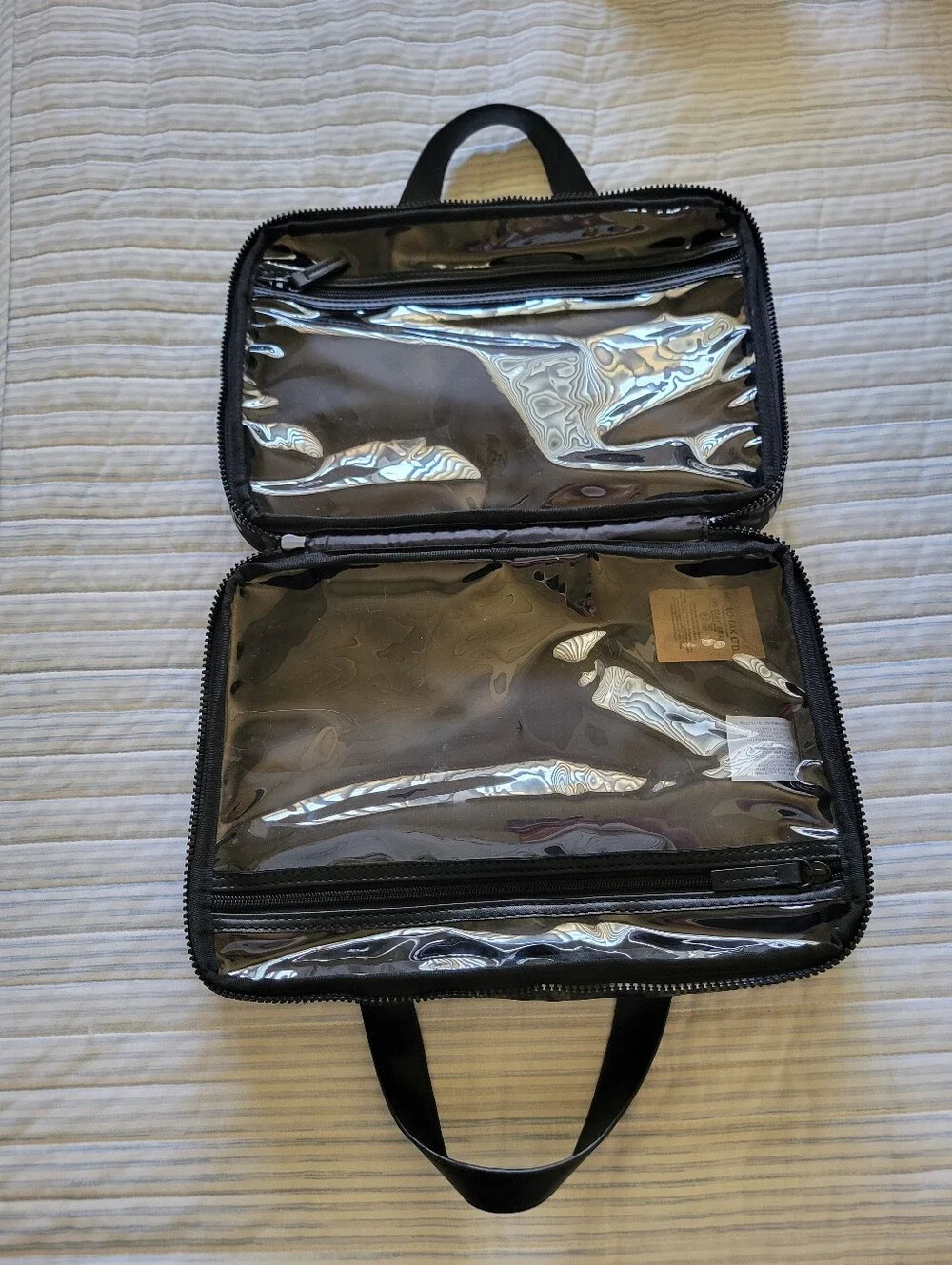 Steven Madden Black Travel Cosmetic Case